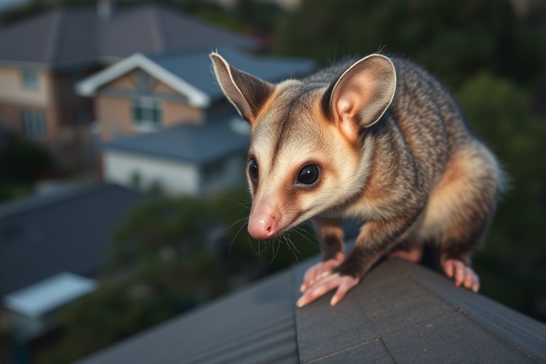 Possum in Geelong residential area